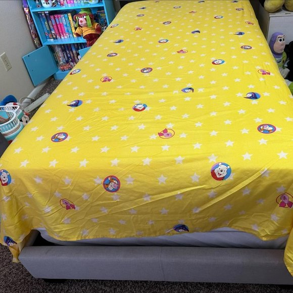 WINNIE THE POOH & FRIENDS FULL SIZE FITTED SHEET & COVER SHEET - Picture 5 of 9